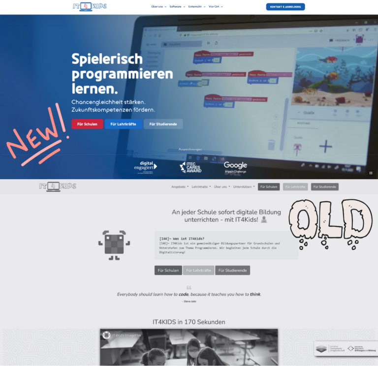 IT4Kids-Website erstrahlt in neuem Glanz